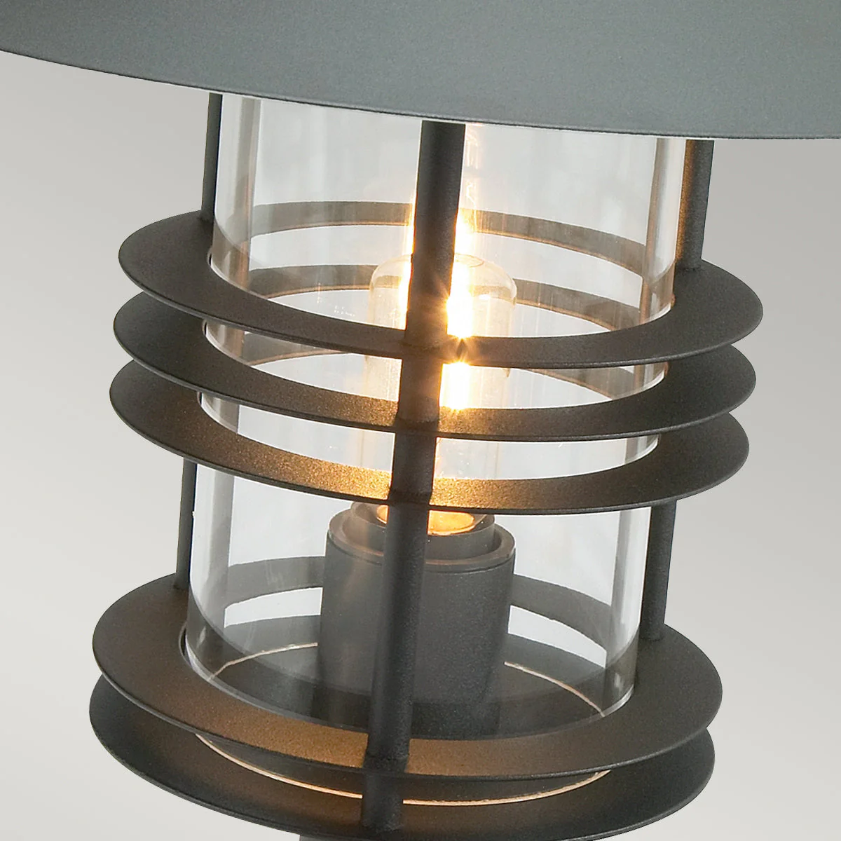 Stockholm 1 Light Grande Pedestal - Black/Galvanised Finish - Image 2