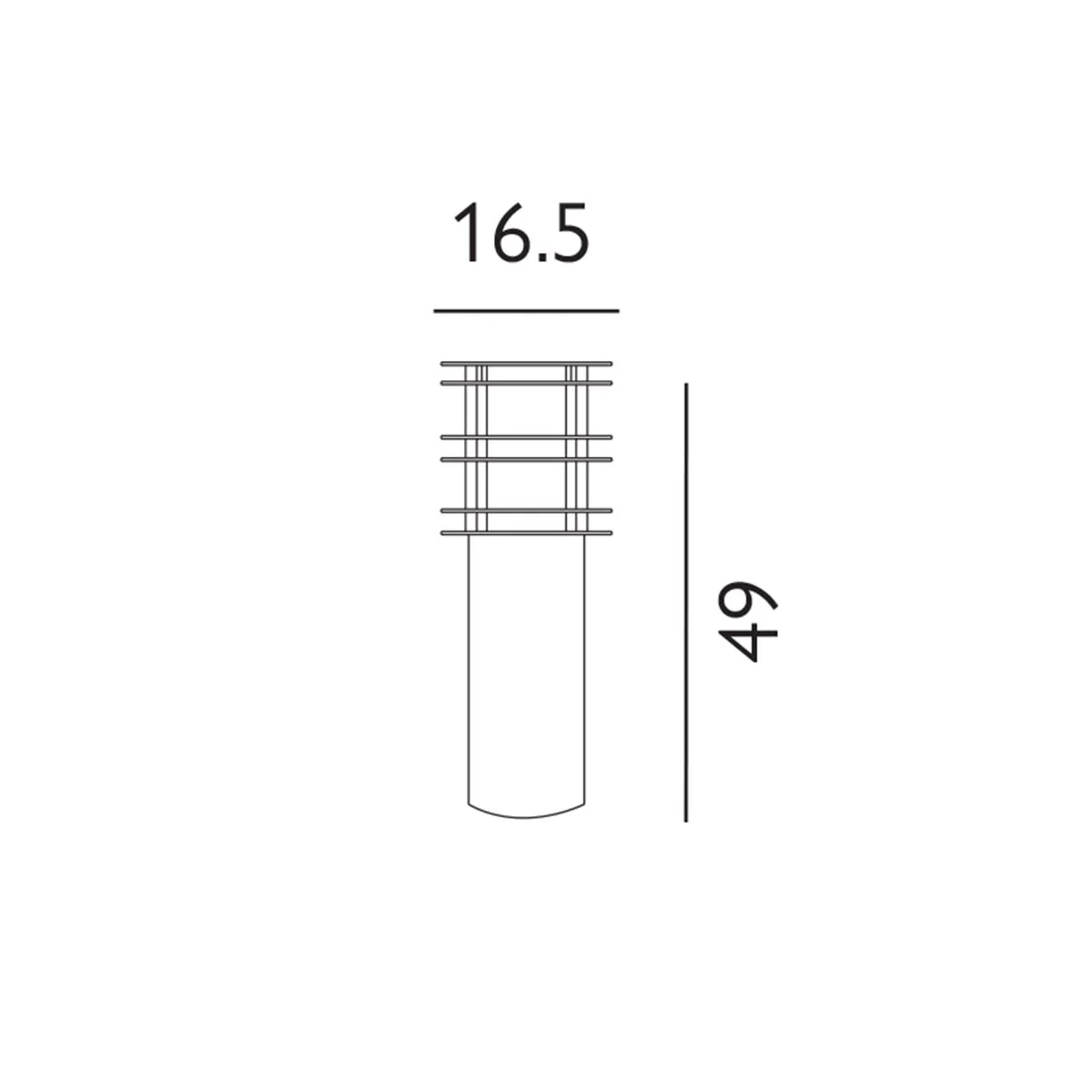 Stockholm 1 Light Small/Medium/Large Bollard - Various Finish E27 IP65 - Image 24