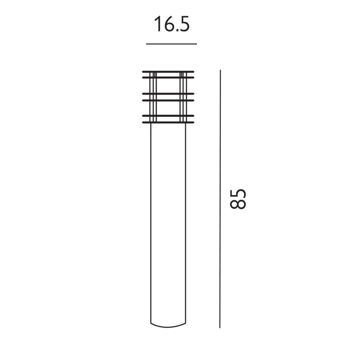 Stockholm 1 Light Small/Medium/Large Bollard - Various Finish E27 IP65 - Image 41