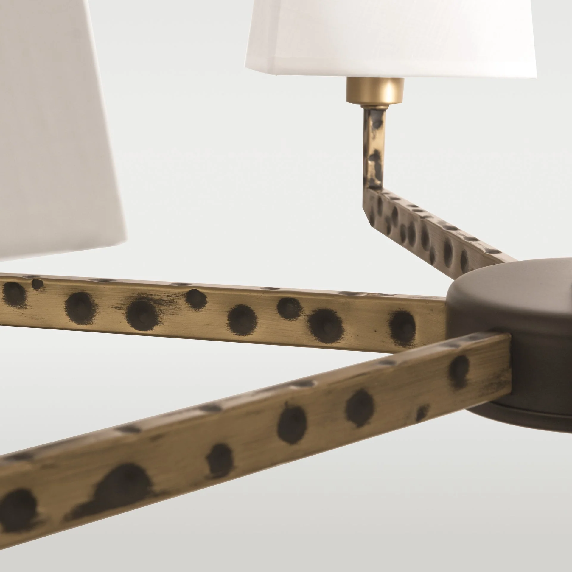 Stockholm 6Lt Centre Ceiling Light - Gold & Black Finish - Image 4
