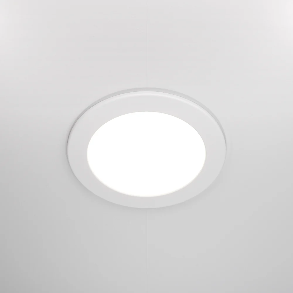 Stockton LED Flush Recessed Ceiling Light- White Finish IP44 - Image 12