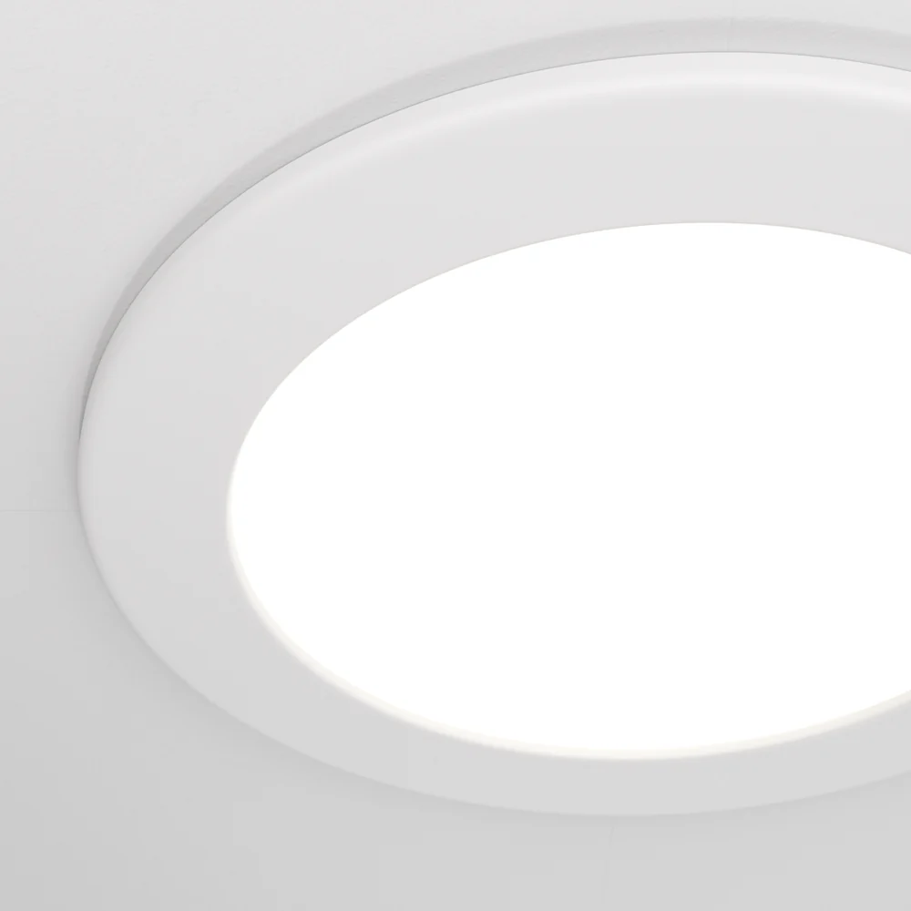 Stockton LED Flush Recessed Ceiling Light- White Finish IP44 - Image 14
