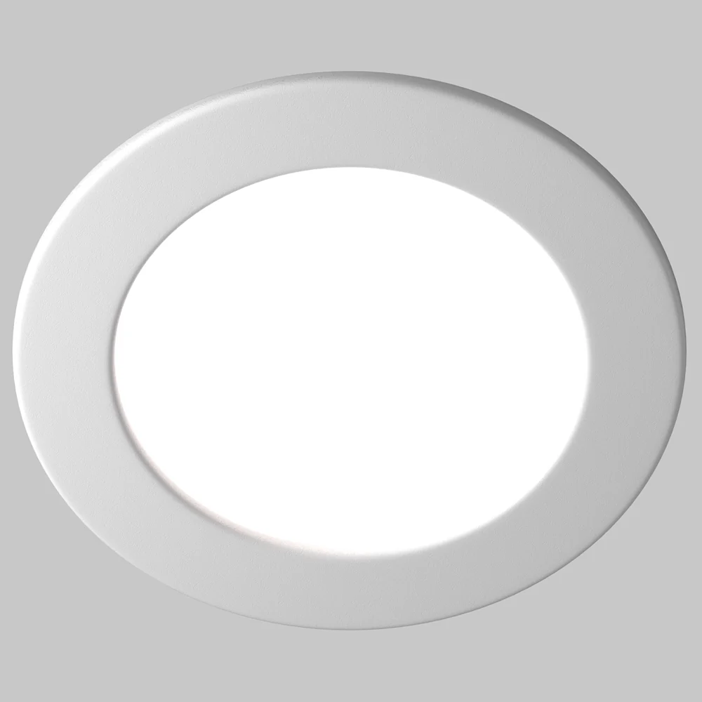 Stockton LED Flush Recessed Ceiling Light- White Finish IP44 - Image 8