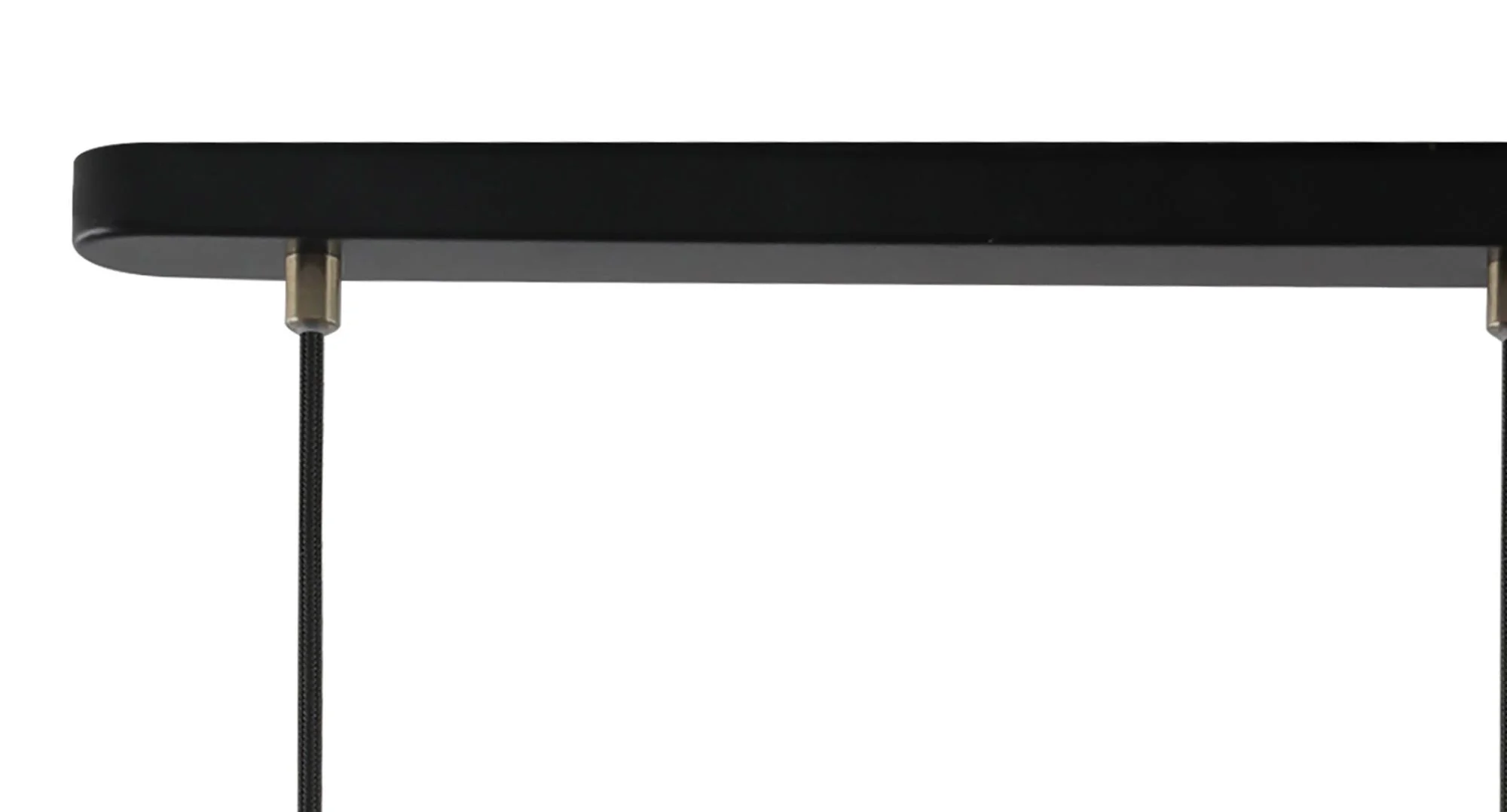 Stoke Linear Pendant, 3 x E27, Matt Black/Antique Brass/Khaki - Image 4