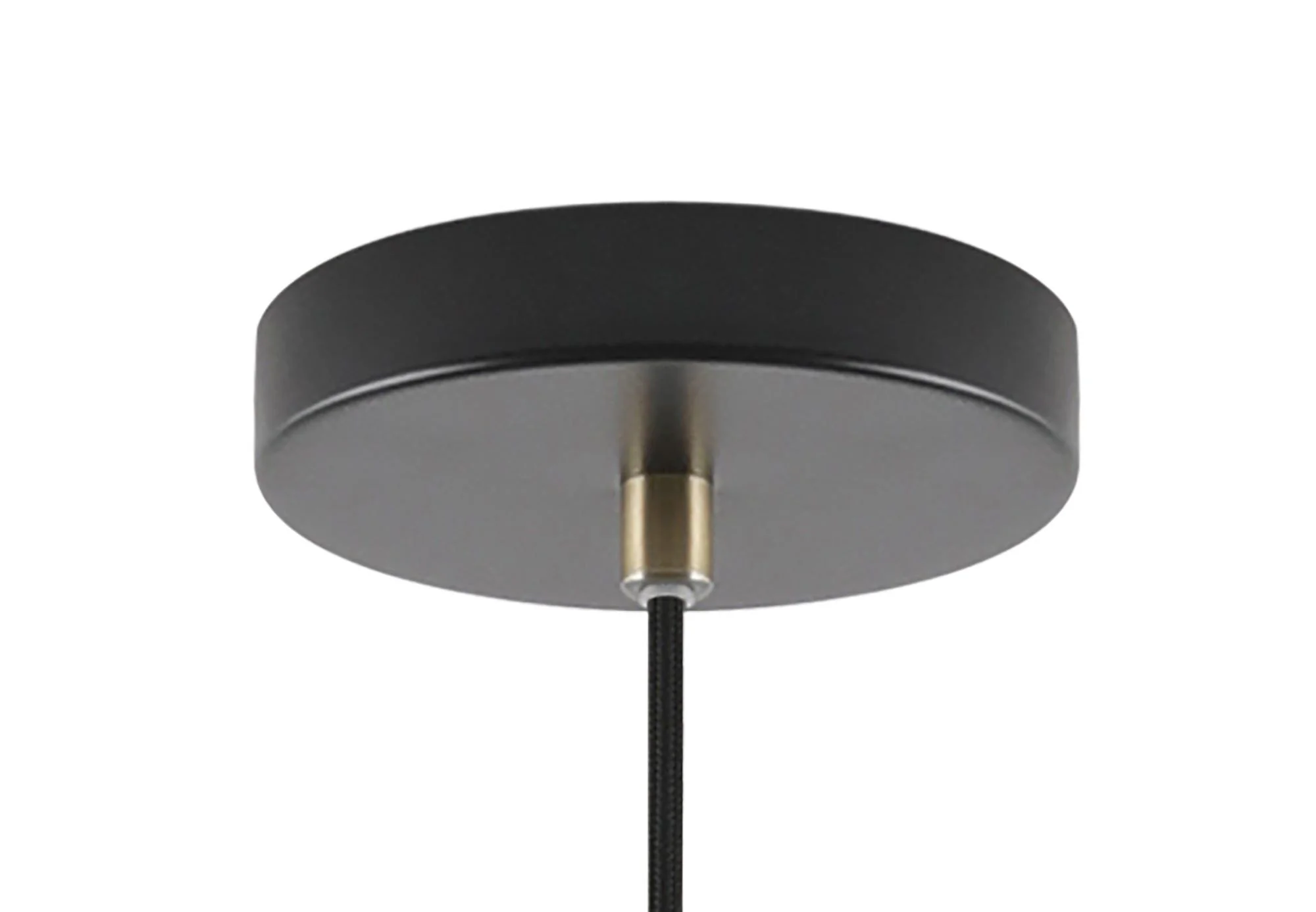 Stoke Small/Medium/Large Pendant, Matt Black/Antique Brass/Khaki - Image 2