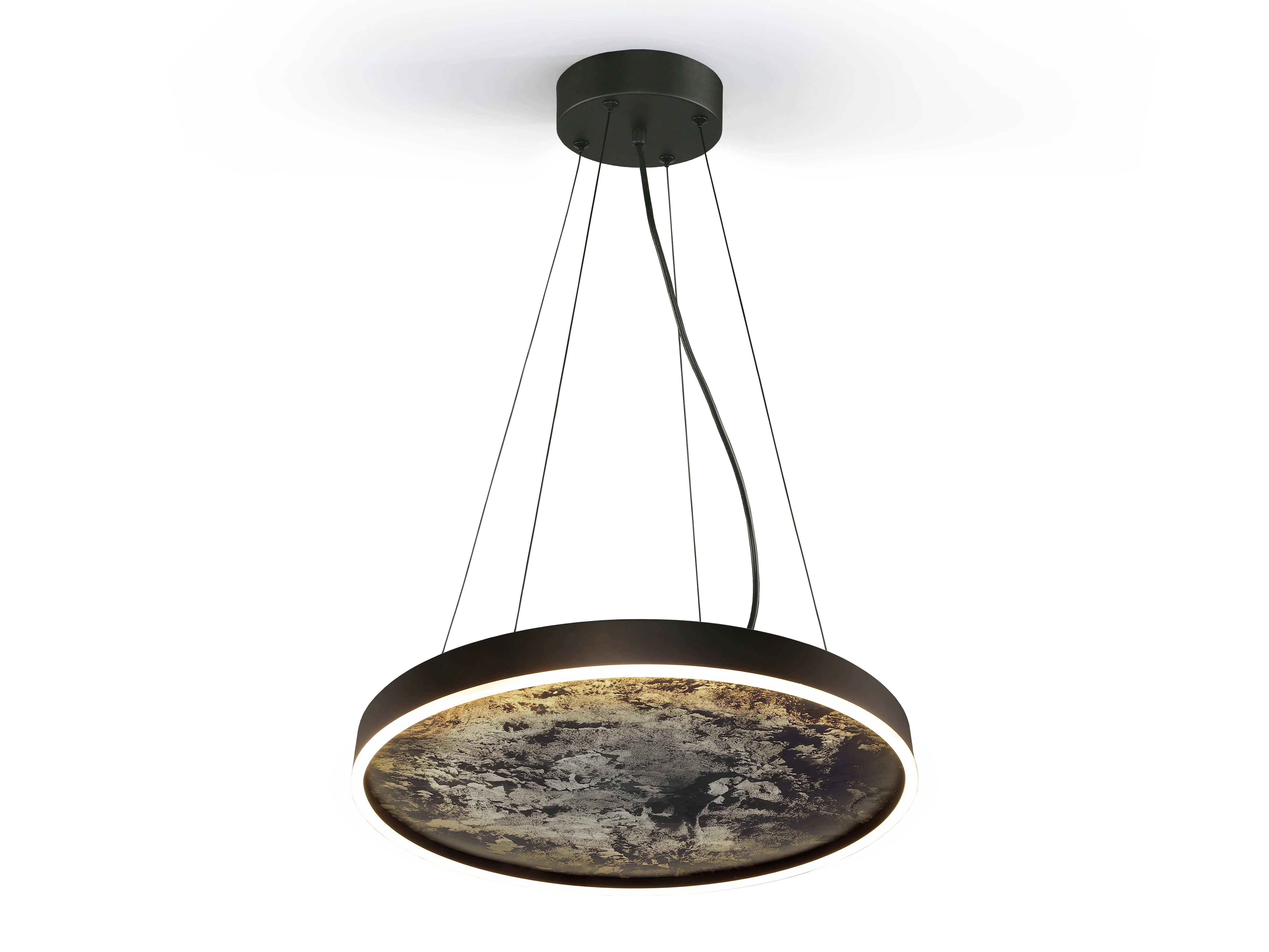 Stone Centre Ceiling Light - Black 60D