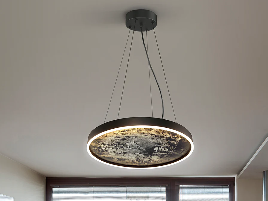 Stone Centre Ceiling Light - Black 60D - Image 2