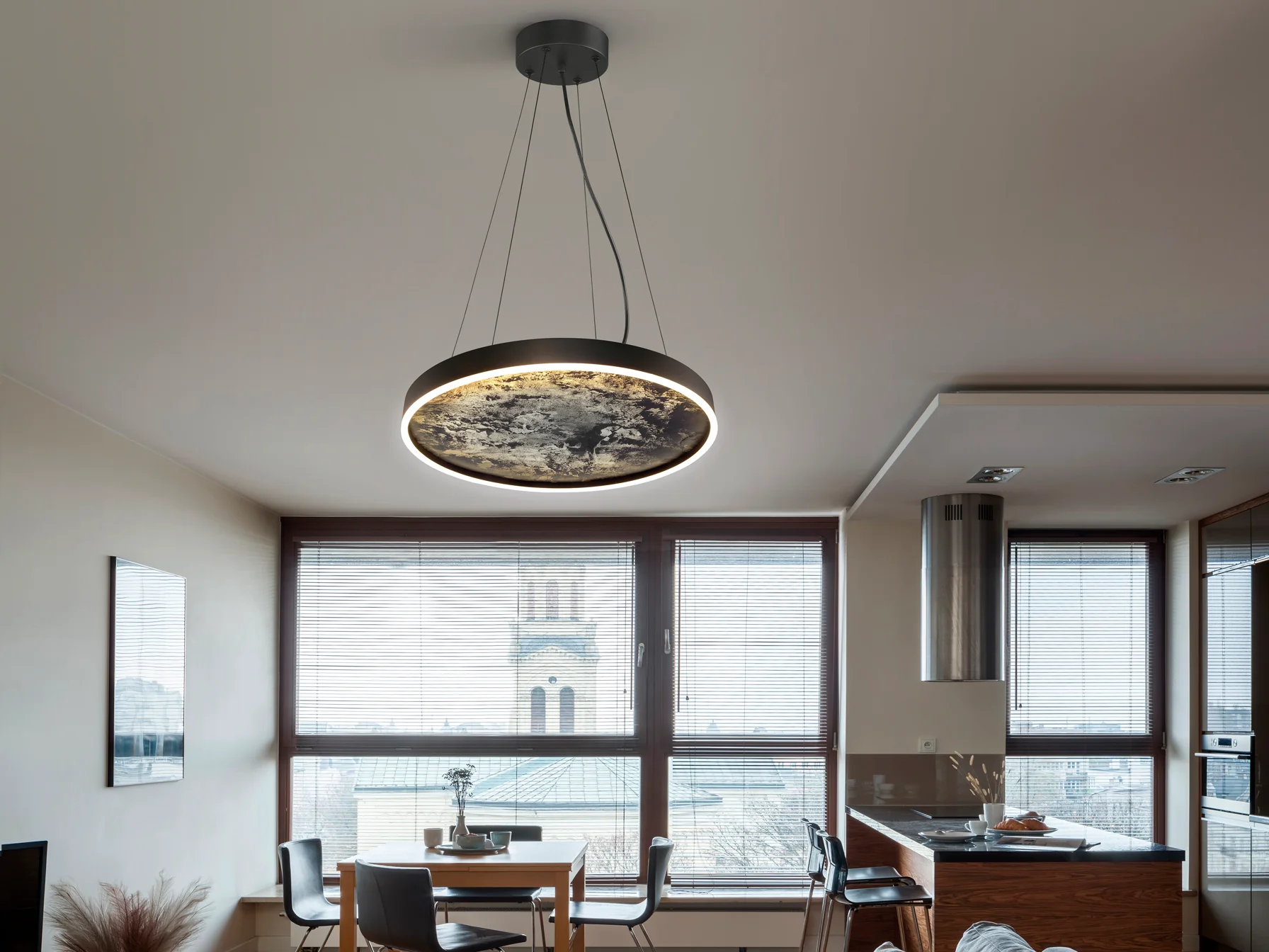 Stone Centre Ceiling Light - Black 60D - Image 3