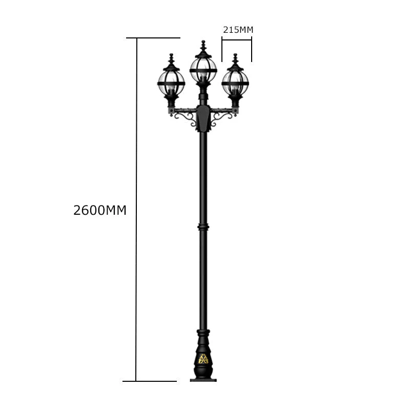 Stoneyford 2/3Lt Lamp Post - Cast Iron - Image 10