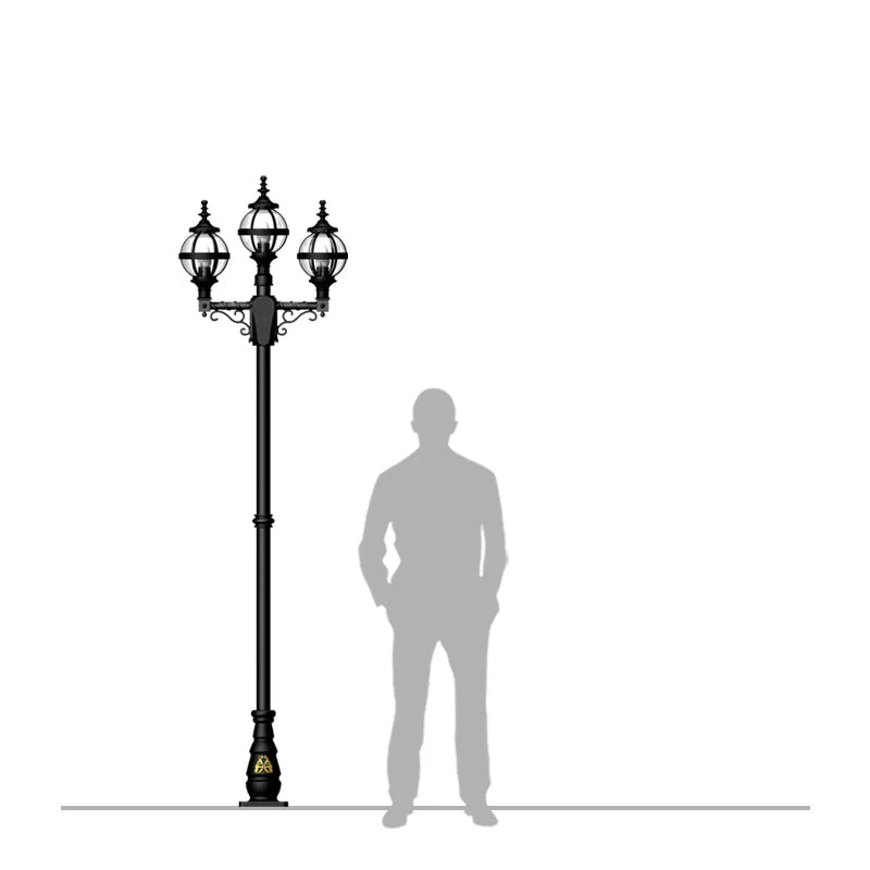 Stoneyford 2/3Lt Lamp Post - Cast Iron - Image 8