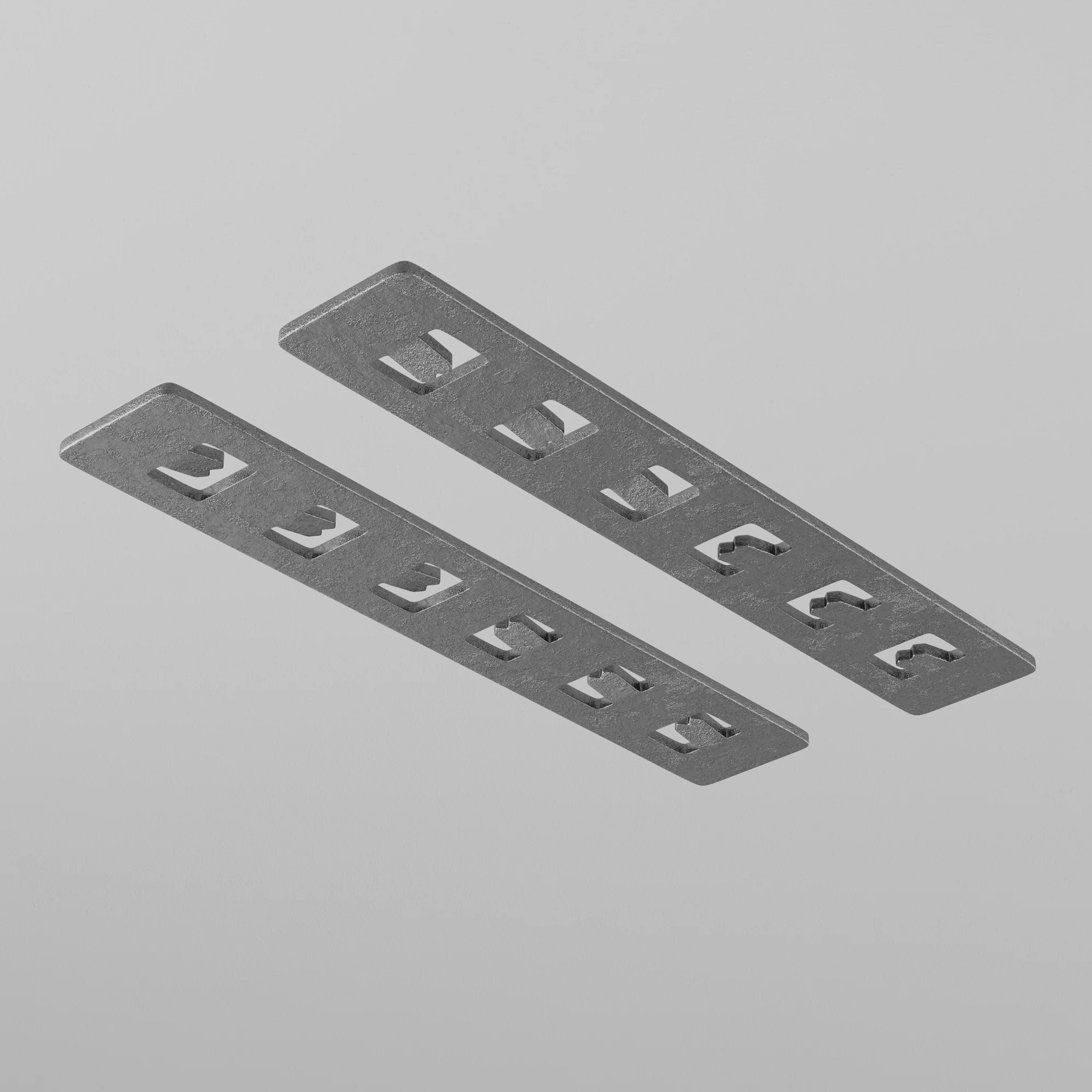 Straight connector 2 pcs Exility recessed grey - Image 2