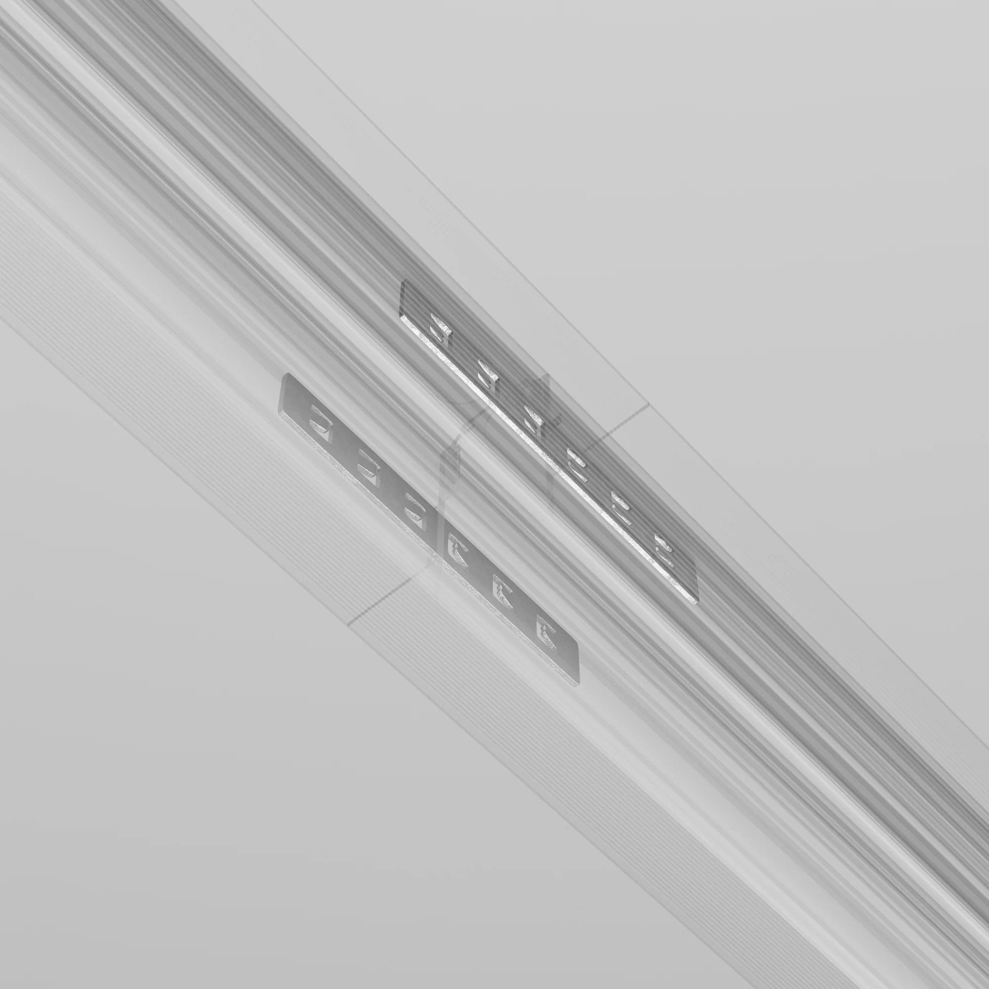 Straight connector 2 pcs Exility recessed grey - Image 4