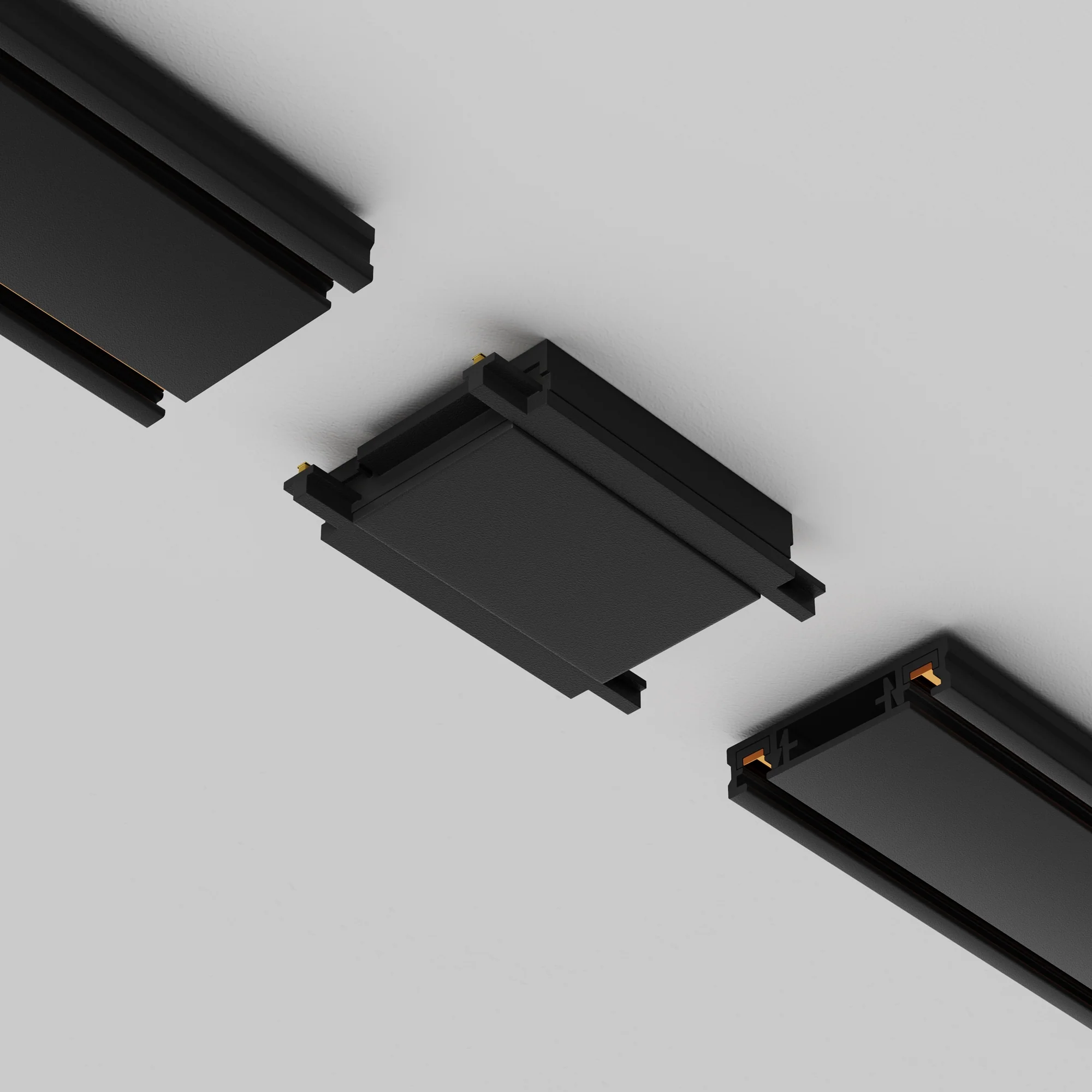 Straight power connector Radity black - Image 3