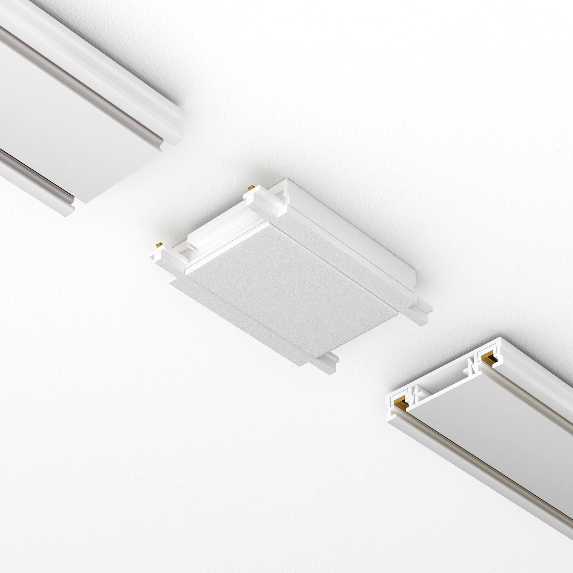 Straight power connector Radity white - Image 3