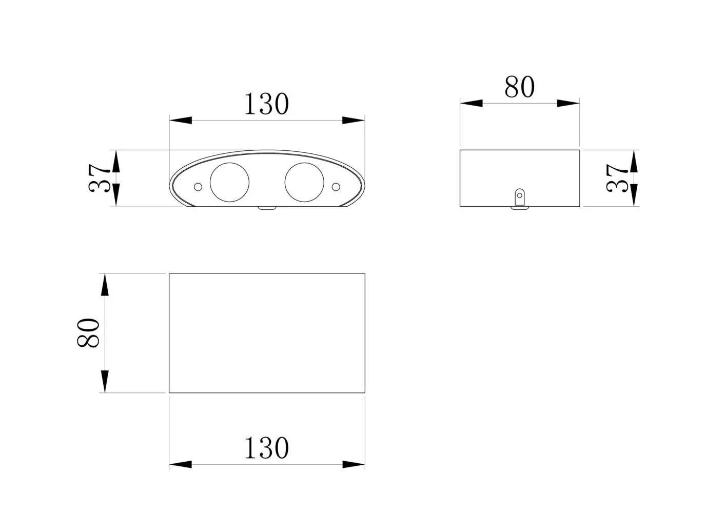 Strato Outdoor Up/Down IP54 3000K LED Light - Image 2