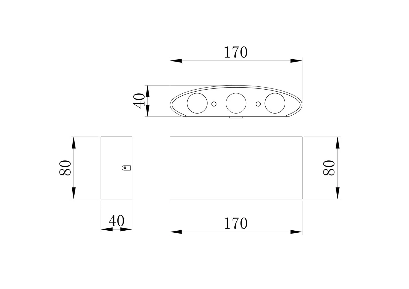 Strato Outdoor Up/Down IP54 3000K LED Light - Image 4