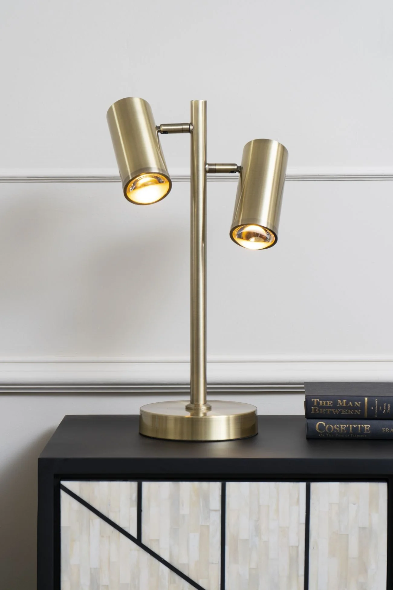 Stukeley Double Light Desk Lamp -  Bronze Finish - Image 5