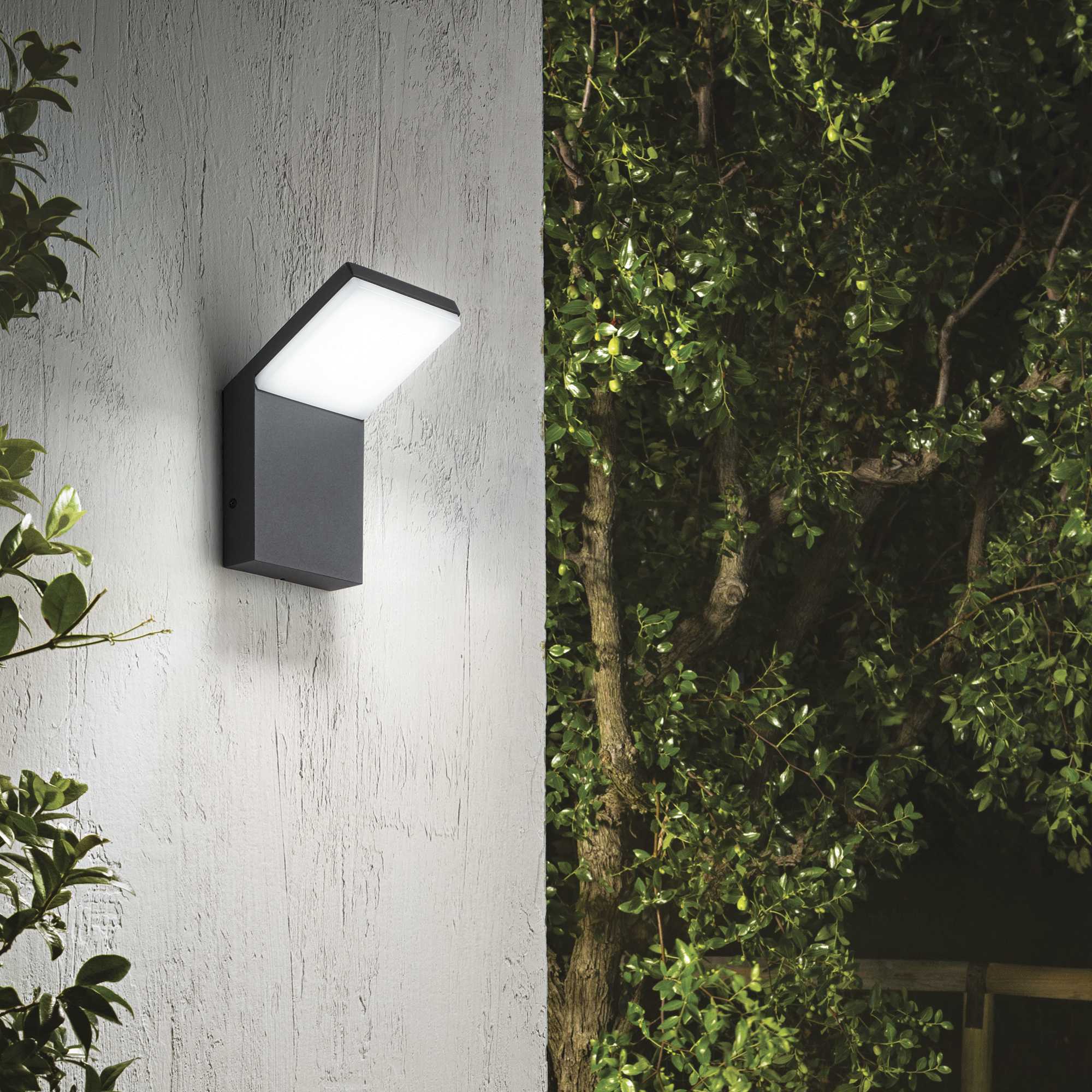 Style Wall Light Fitting IP54 - Black/White Finish - Image 9