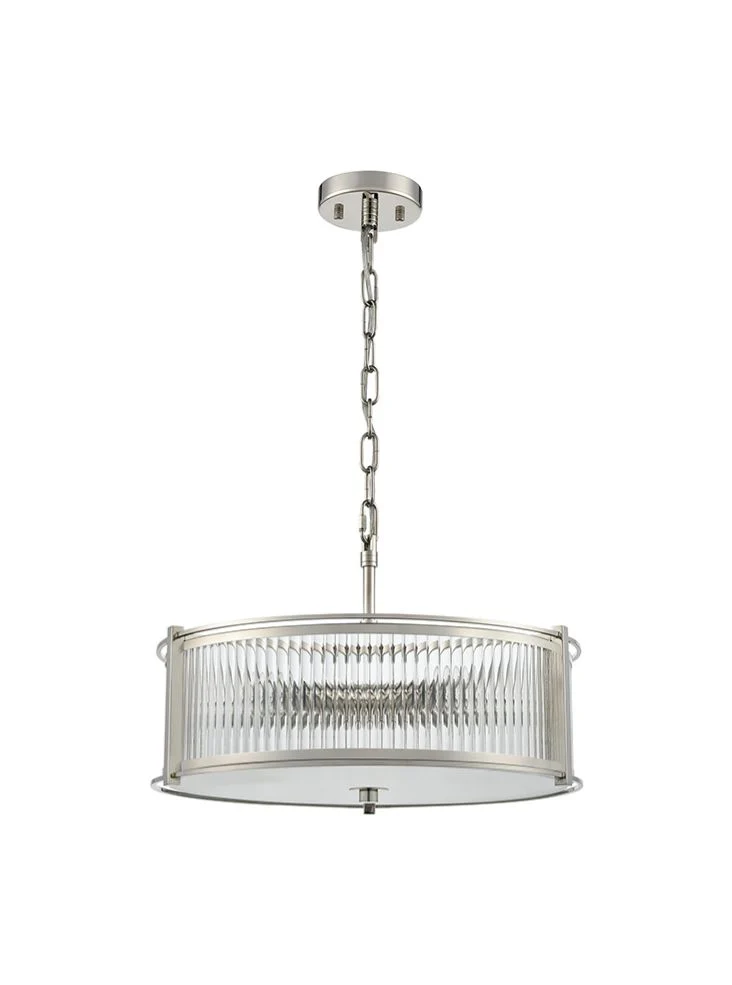 Sudbury 3/5/8lt Ceiling Fitting- Polished Nickel/ Matt Black - Image 11