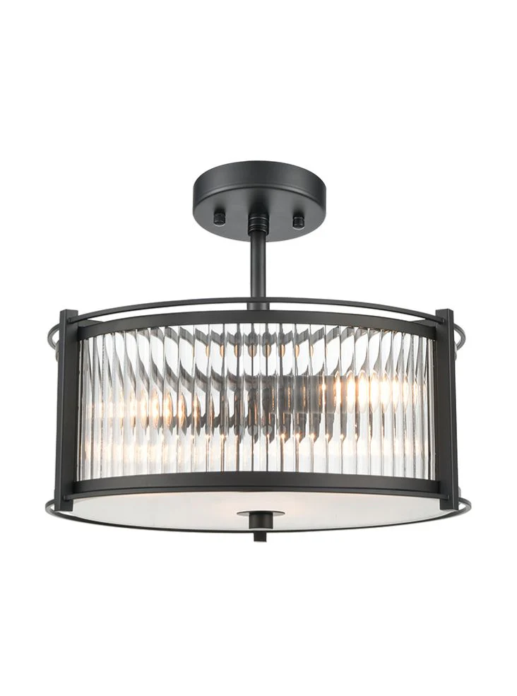 Sudbury 3/5/8lt Ceiling Fitting- Polished Nickel/ Matt Black - Image 7