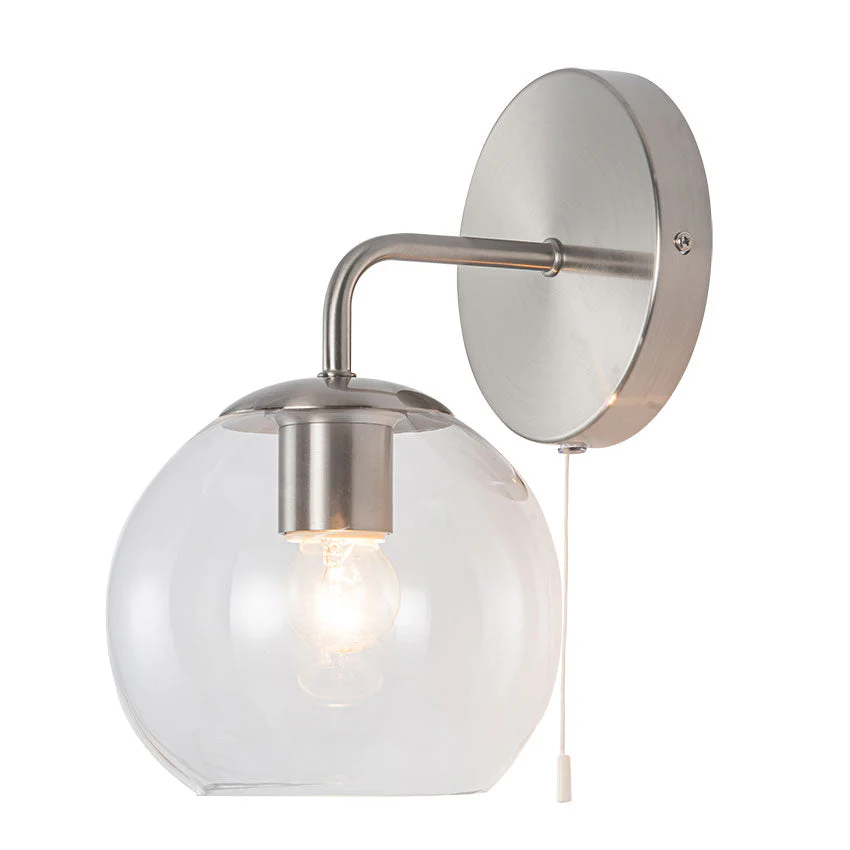 Sula 1Lt Wall Light - Polished Nickel / Antique Brass - Image 2