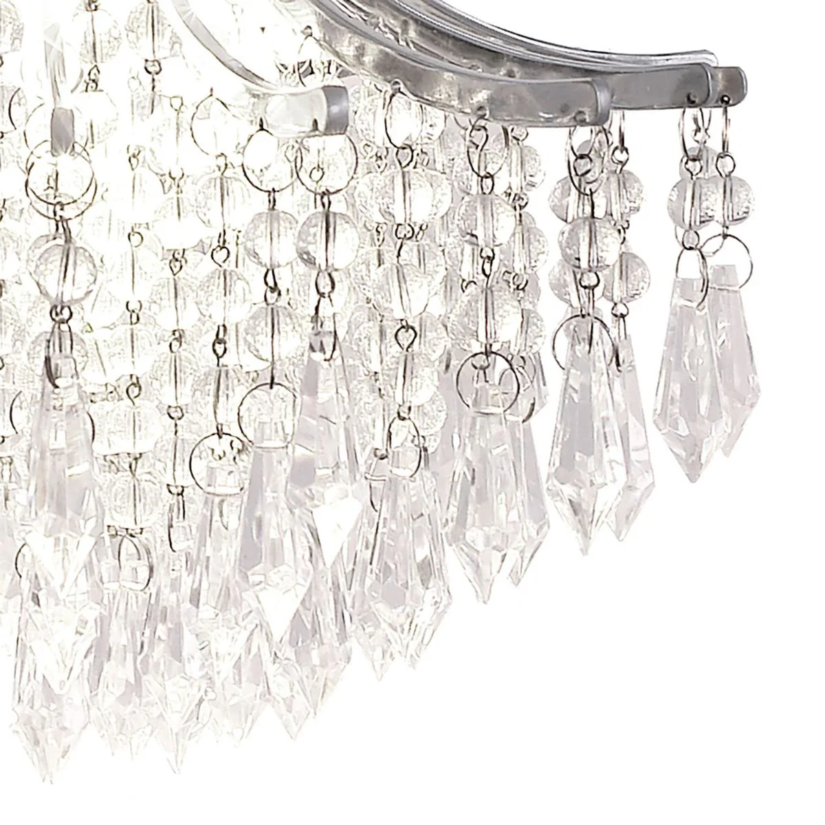 Suri 1 Light Crystal Ceiling Light Crystal -Antique Brass Finish - Image 2