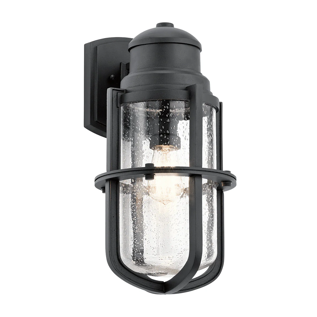 Suri Small/Medium/Large Wall Lantern - Textured Black Finish - Image 8