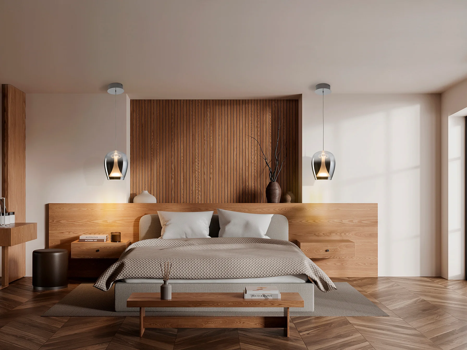 Suspiro Pendant Light- Chrome Smokey/ Golden Amber Finishes - Image 10