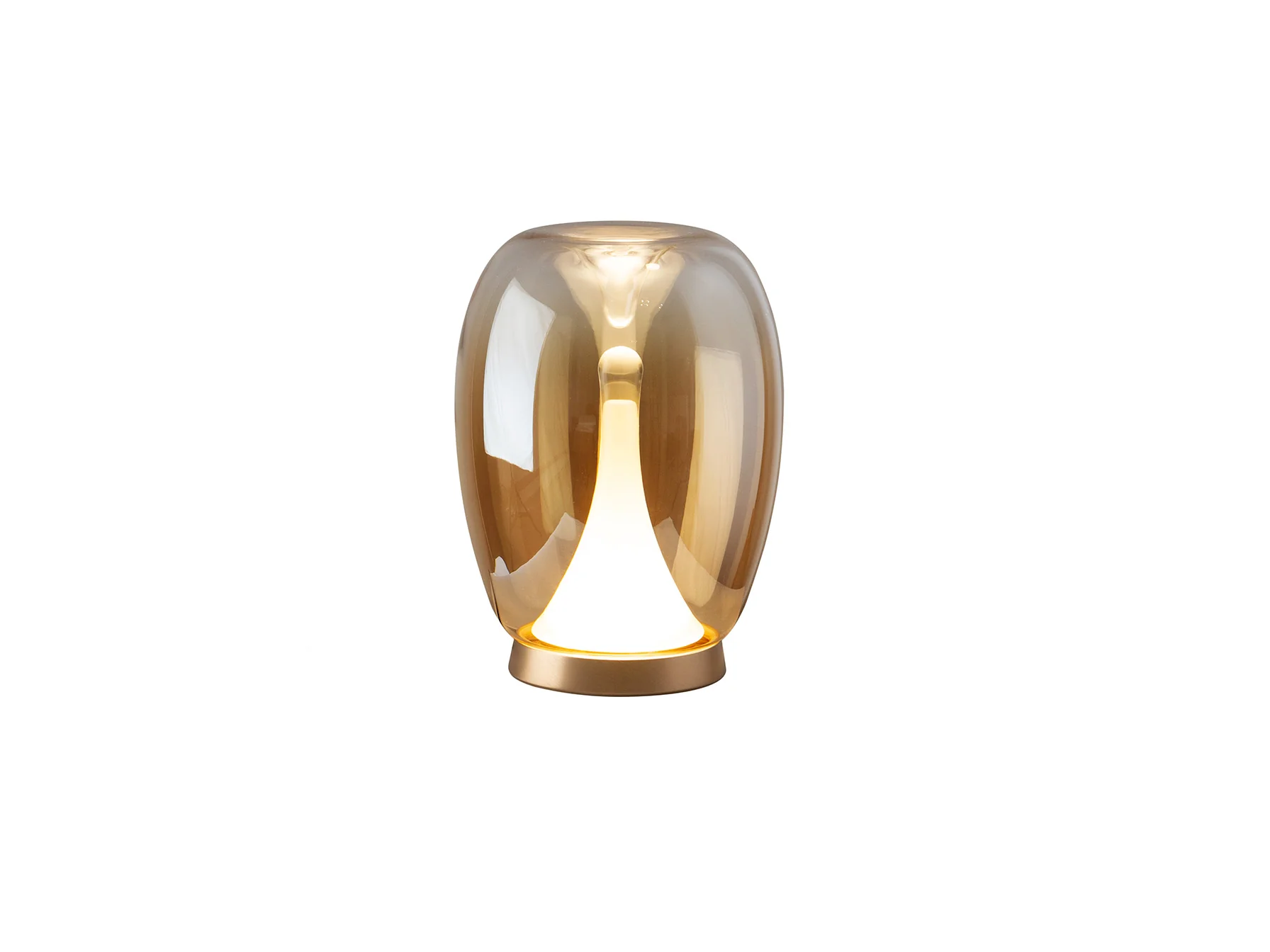 Suspiro Table Lamp- Chrome-Smoky/ Golden-Amber - Image 6
