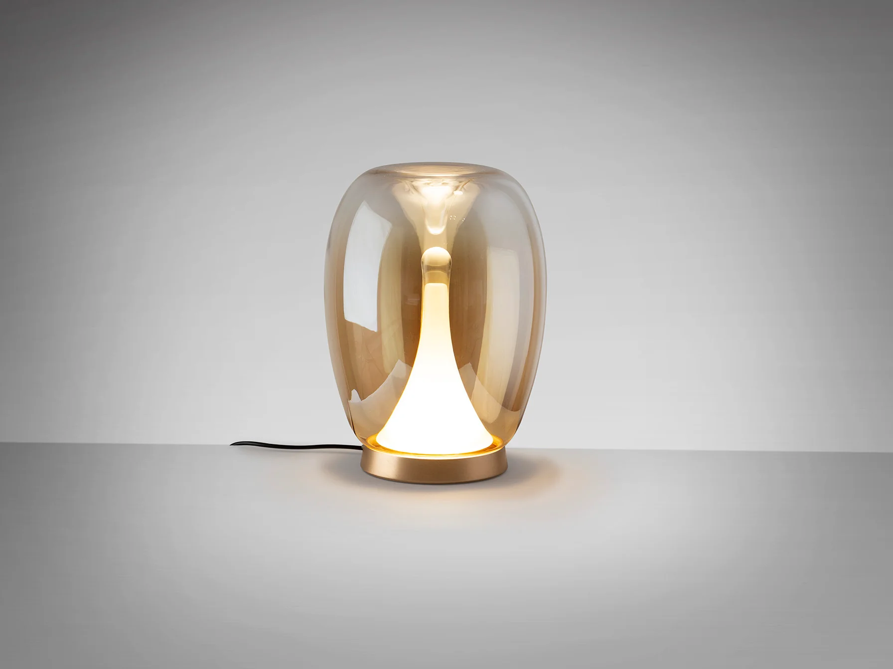 Suspiro Table Lamp- Chrome-Smoky/ Golden-Amber - Image 7