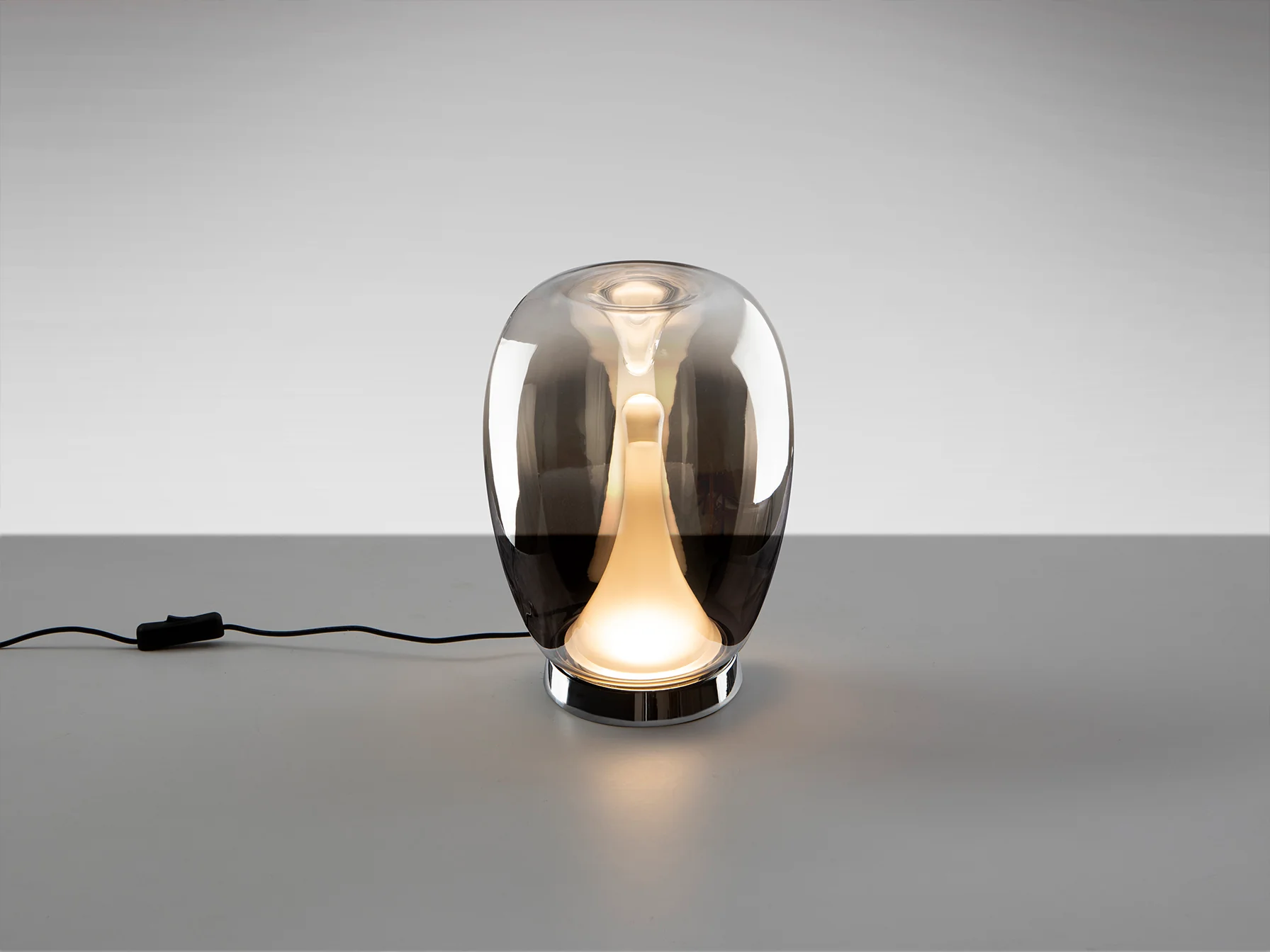Suspiro Table Lamp- Chrome-Smoky/ Golden-Amber - Image 9