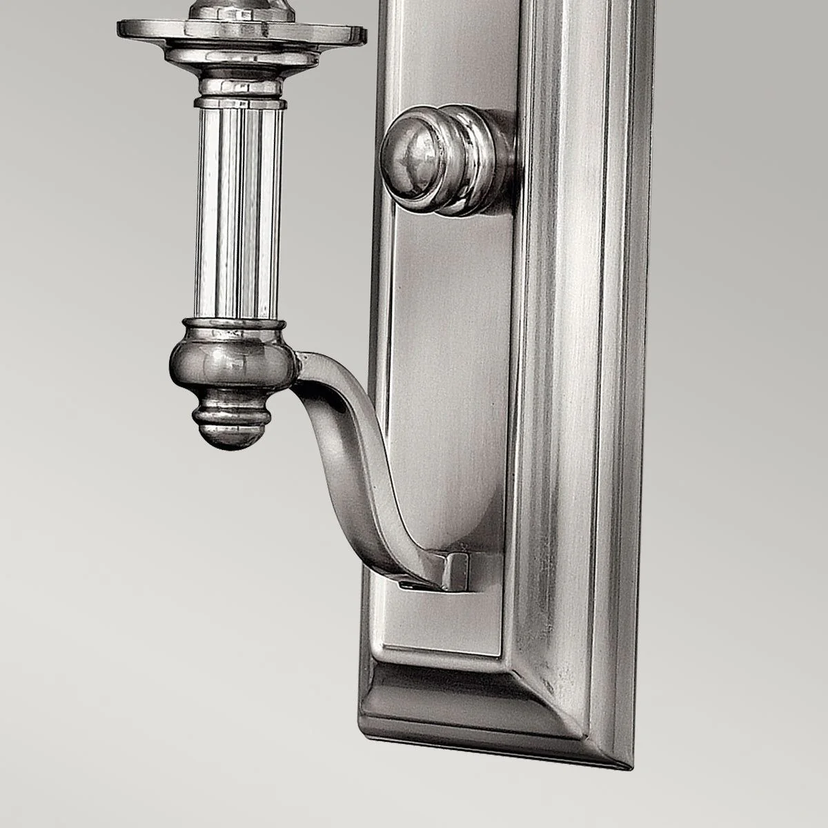 Sussex 1/2Lt Wall Light -  Brushed Nickel Finish - Image 4