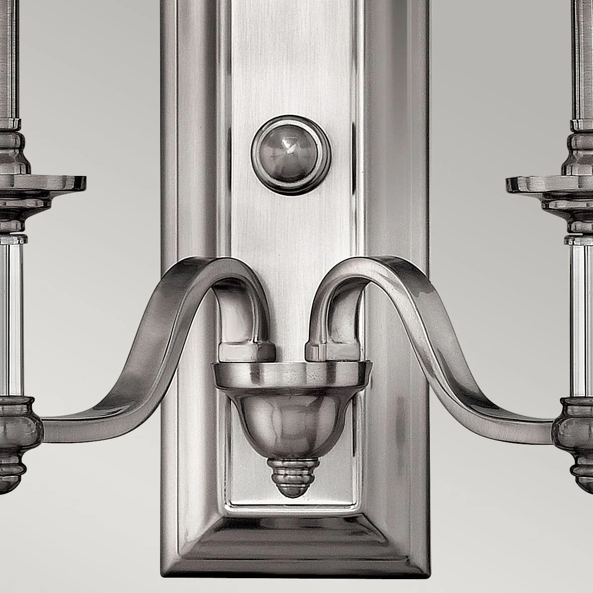 Sussex 1/2Lt Wall Light -  Brushed Nickel Finish - Image 8
