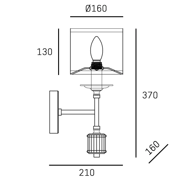 Sutton Wall Light- Various Finishes - Image 5