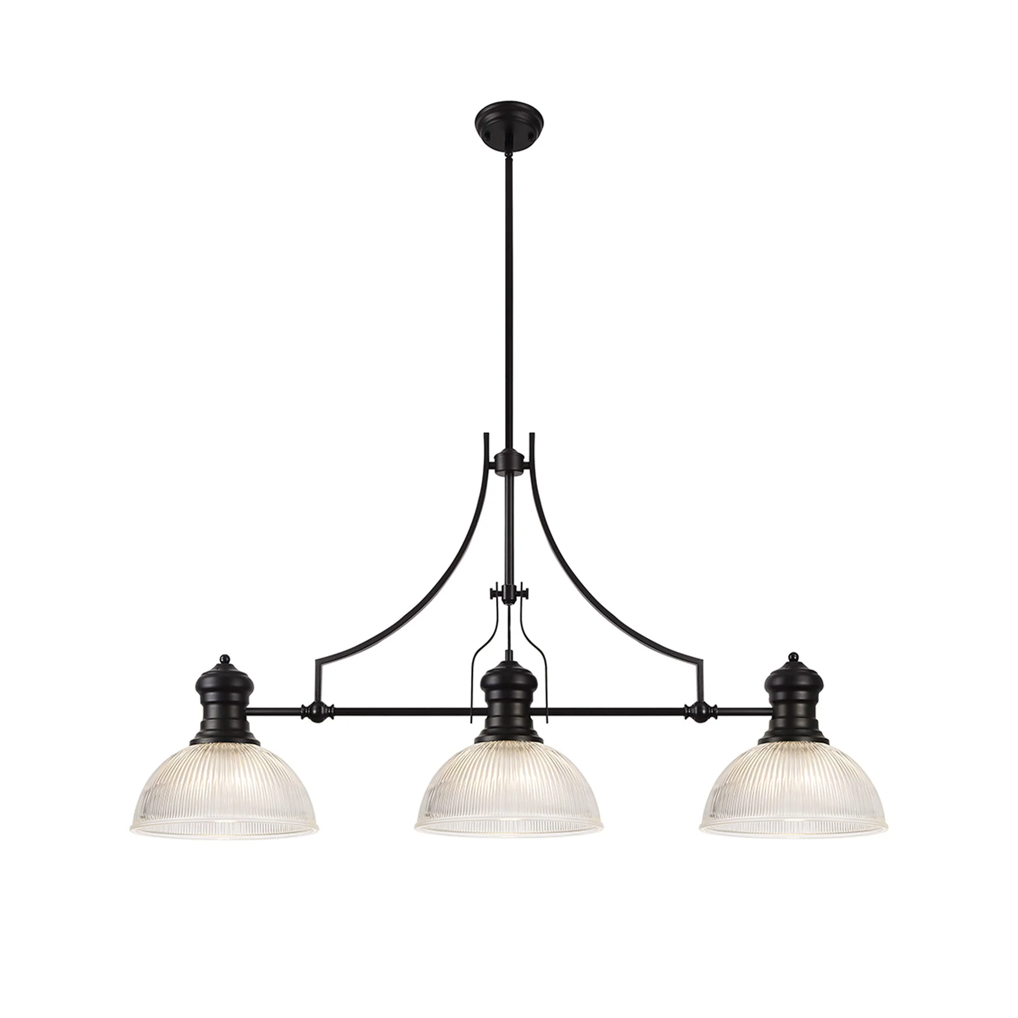 Savannah Linear Pendant, 3 x E27, Matt Black- Finish - Image 11