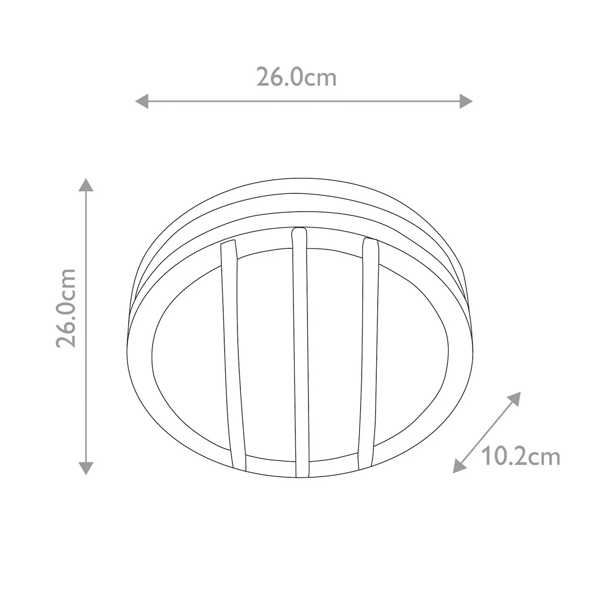 Sven Wall/Ceiling Lantern - Graphite E27 IP54 - Image 5