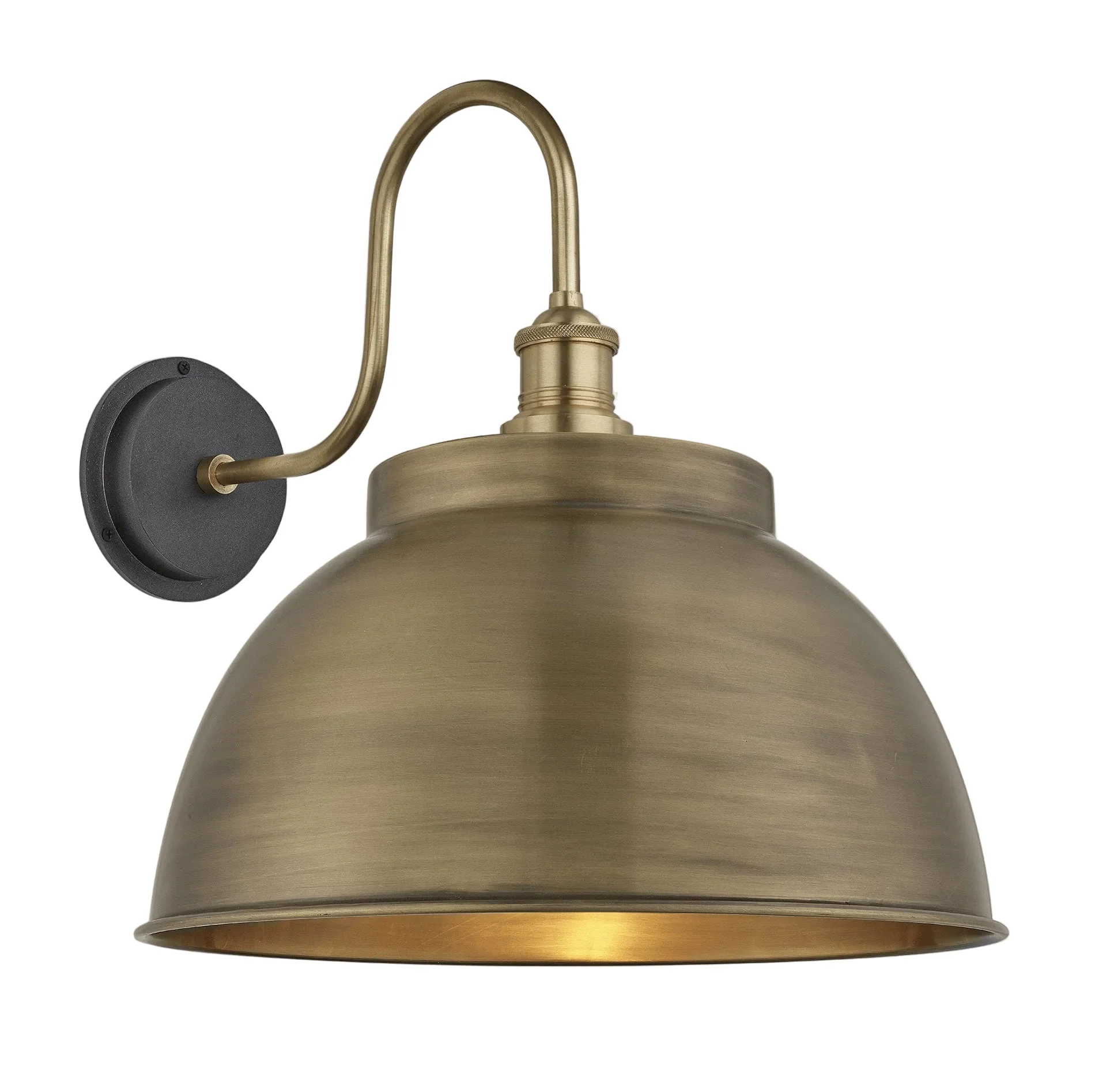 Swan Neck 17" Outdoor Dome Wall Light IP65 - Various Finishes - Image 4
