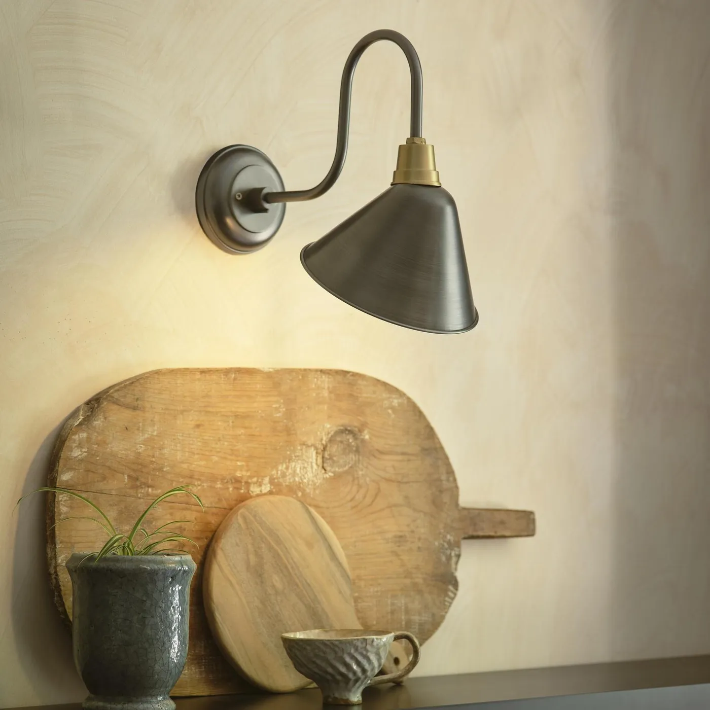 Swan Neck IP20 Cone Wall Light - 8 Inch - Image 5