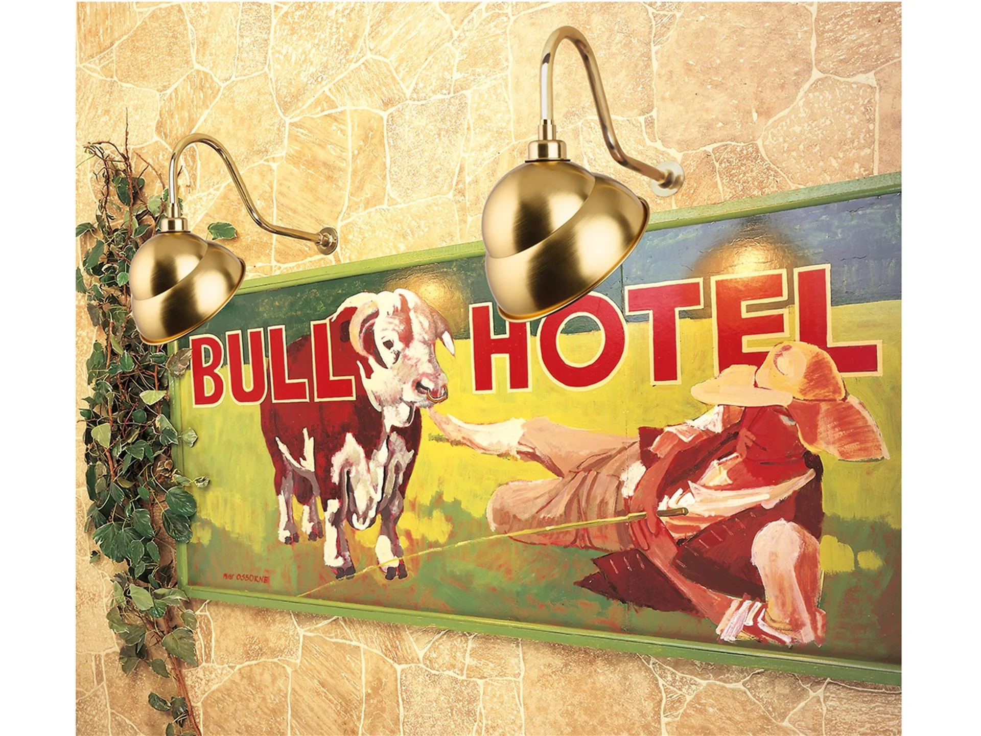 Swan Neck Sign Light- Brass/ Black Finishes - Image 7