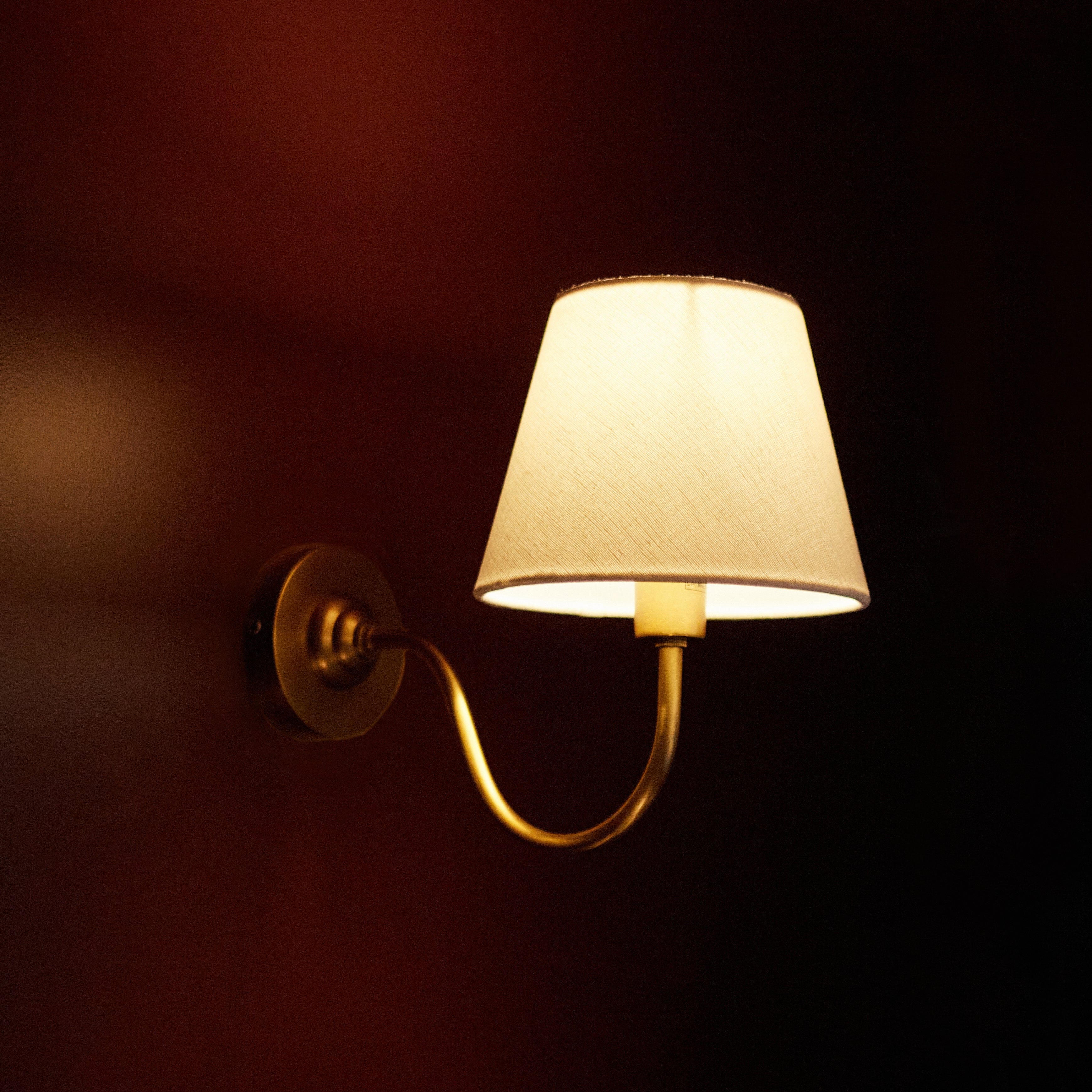 Baily Swan Neck Wall Light- Brass w Various Shades - Image 9