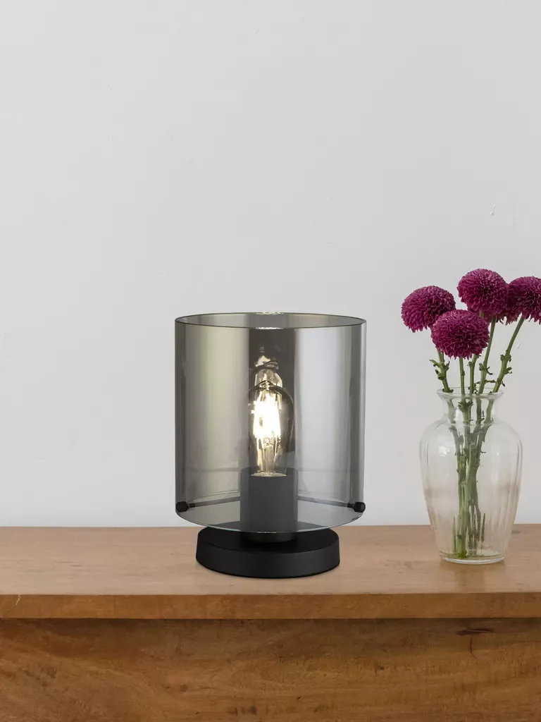Sweden Table Lamp-  Matt Black/ Mocha Finish - Image 3