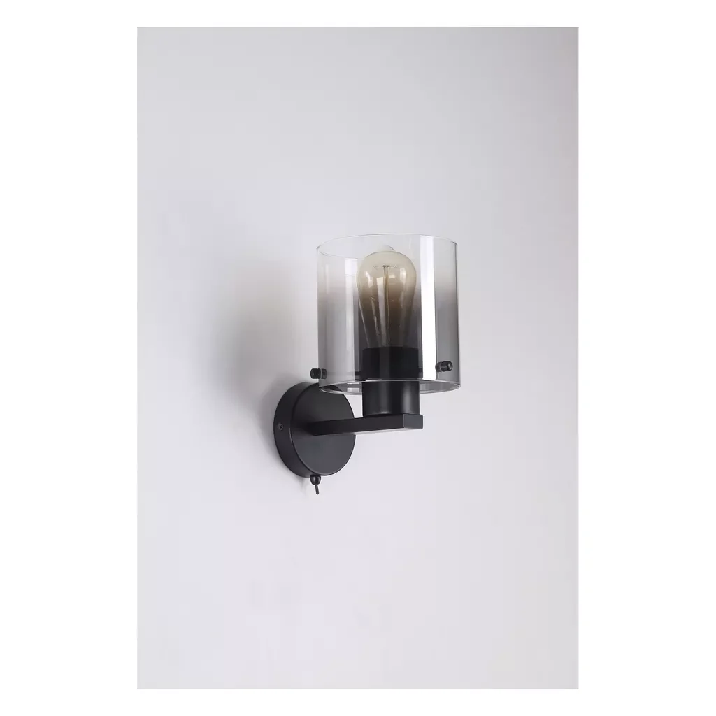 Sweden 1Lt Wall Light - Matt Black & Mocha Finish - Image 6