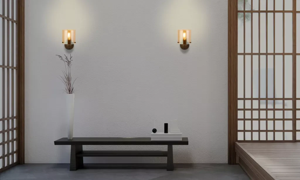 Sweden 1Lt Wall Light - Matt Black & Mocha Finish - Image 7