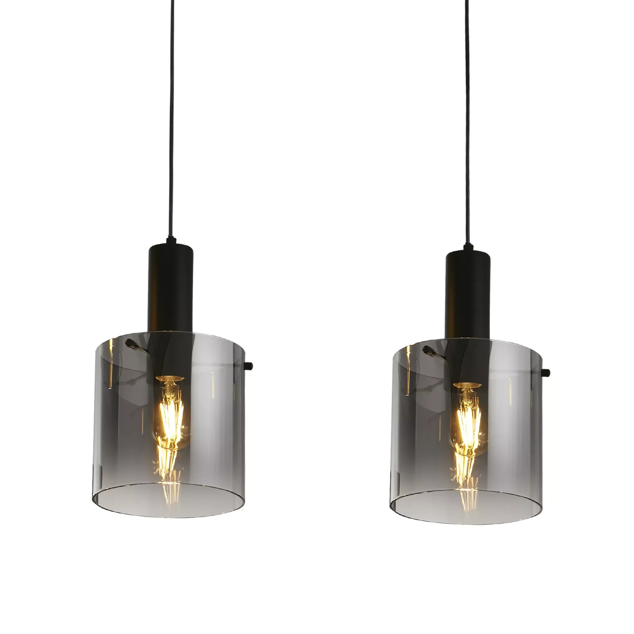 Sweden 3Lt/4Lt Bar Pendant - Mocha / Black Finish - Image 12