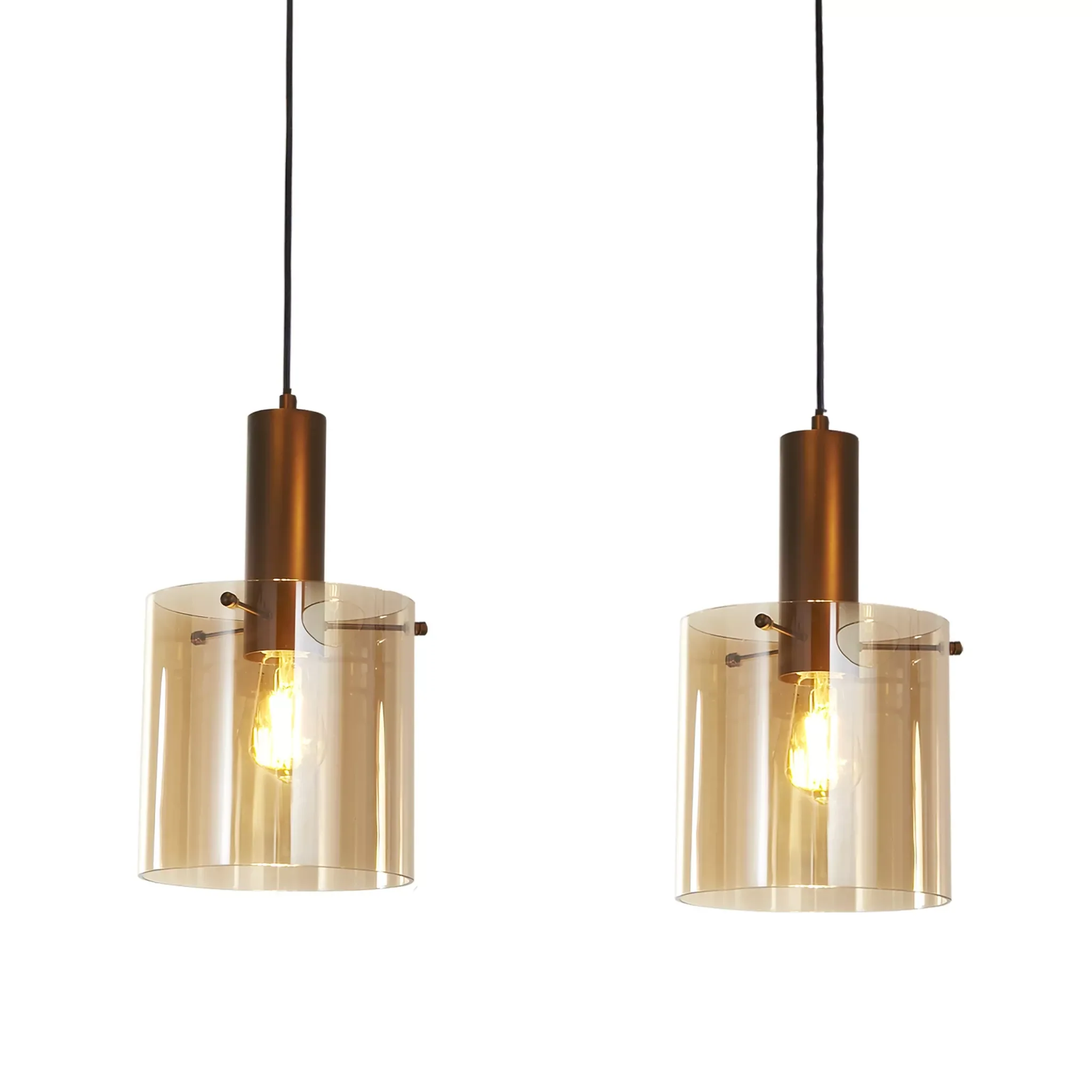 Sweden 3Lt/4Lt Bar Pendant - Mocha / Black Finish - Image 14