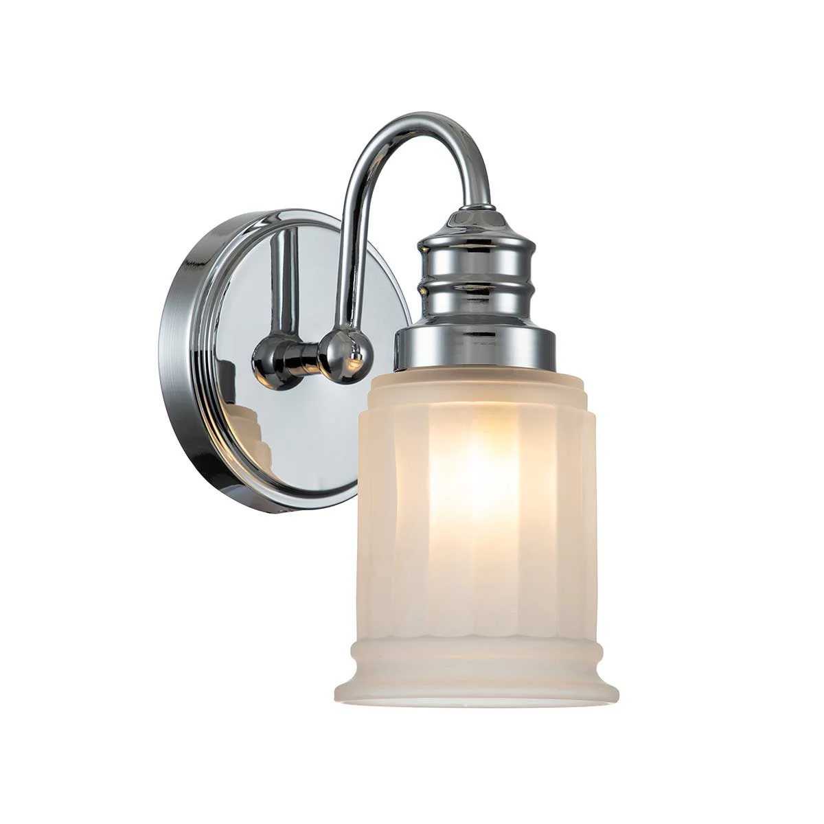 Swell 1Lt Bathroom Wall Light IP44 – Polished Chrome/ Brushed Brass - Image 2