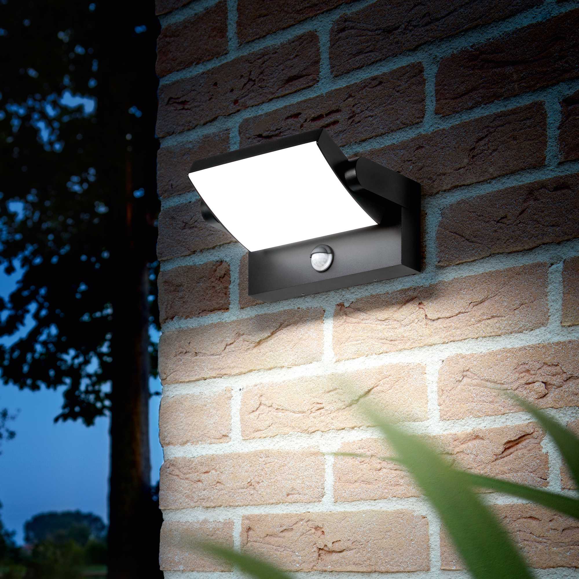 Swipe 21 Watt PIR LED Wall Light - Black/Coffee/White/Anthracite Finish - Image 5