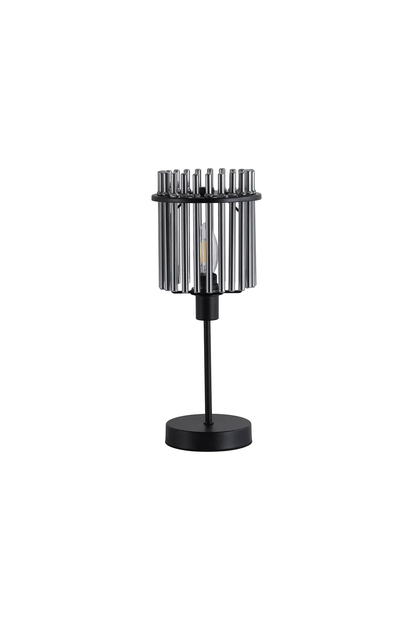 Swizzle 1Lt Table Lamp- Gold Metal & Satin Black Finish - Image 4