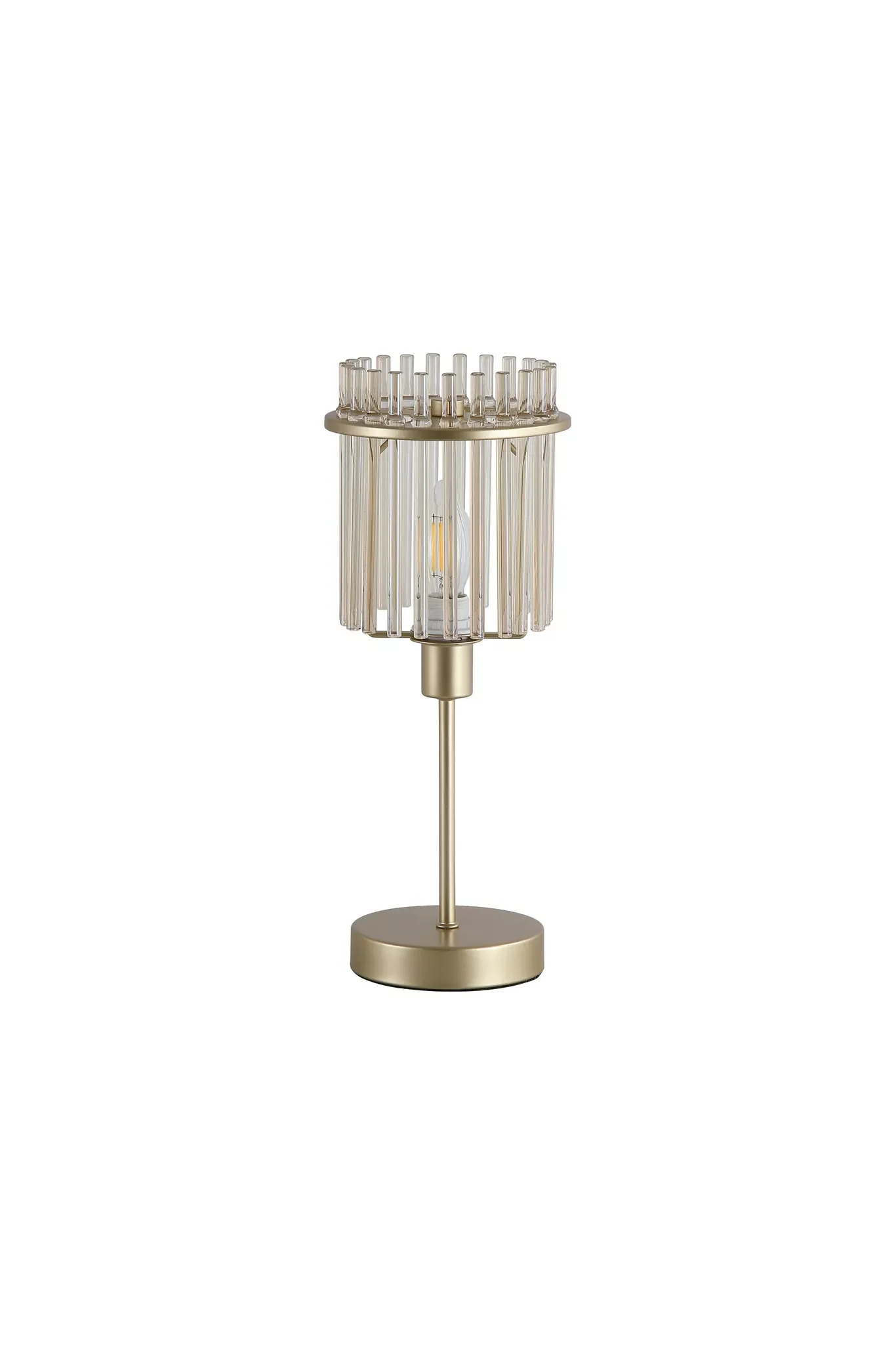Swizzle 1Lt Table Lamp- Gold Metal & Satin Black Finish - Image 7