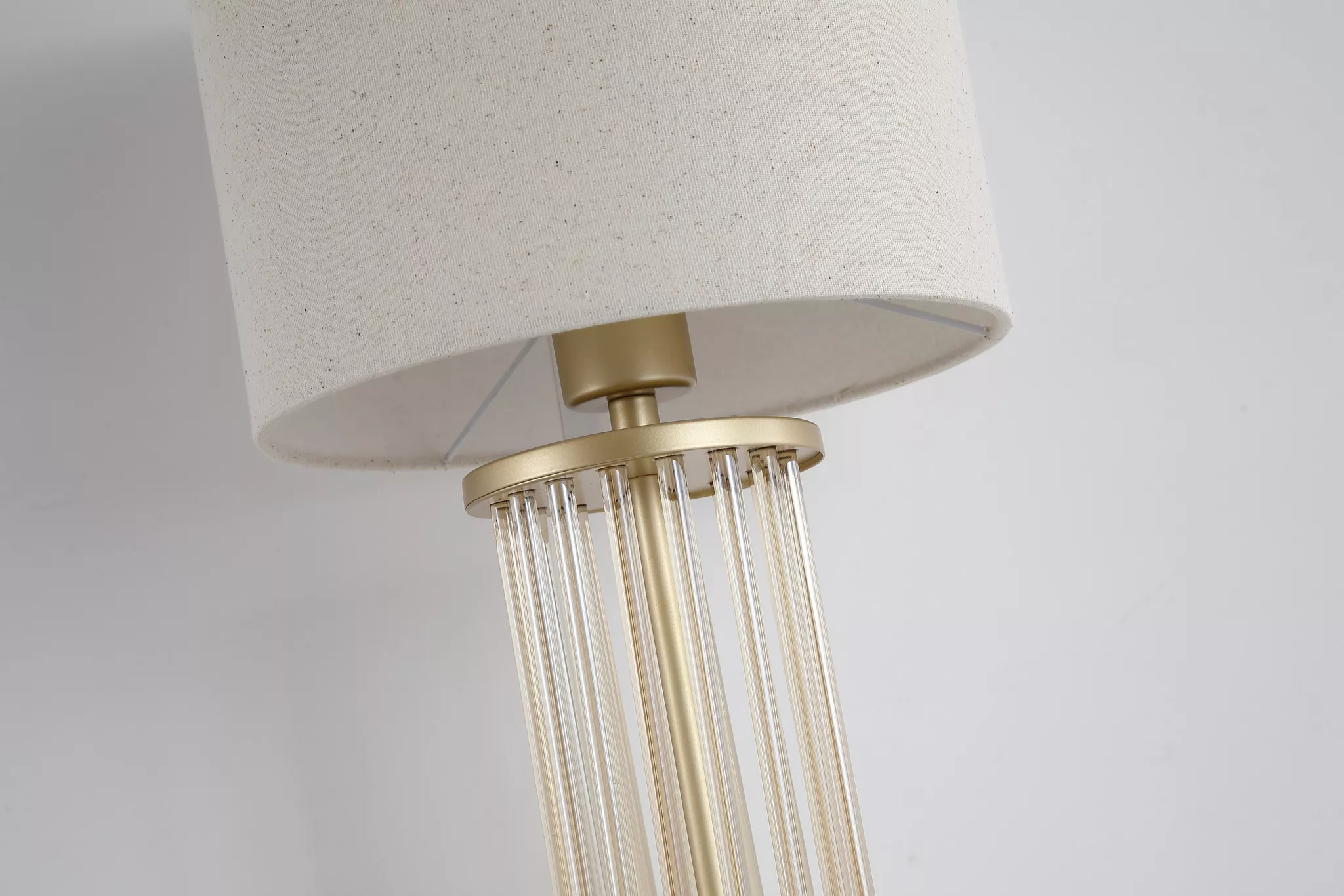 Swizzle 1Lt Table Lamp, Matt Black / Gold - Image 6
